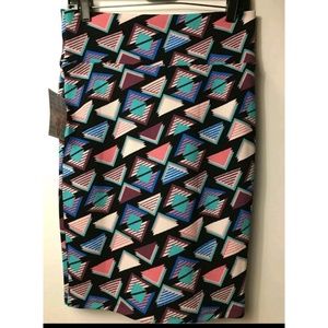 Lularoe New Cassie Geometric Stretch Pencil Skirt
